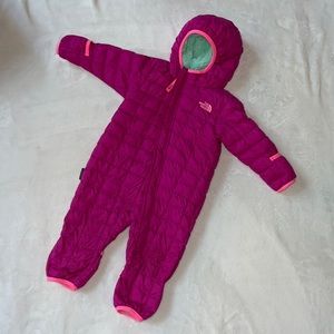 Pink North Face Snowsuit